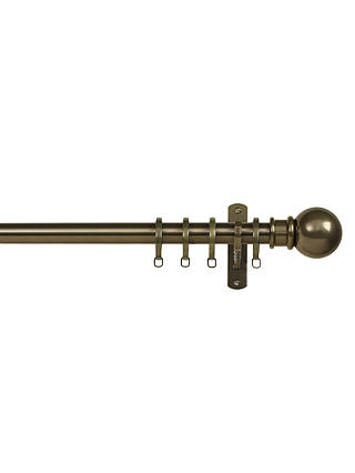 John Lewis Made to Measure Classic Straight Curtain Pole, Ball Finial