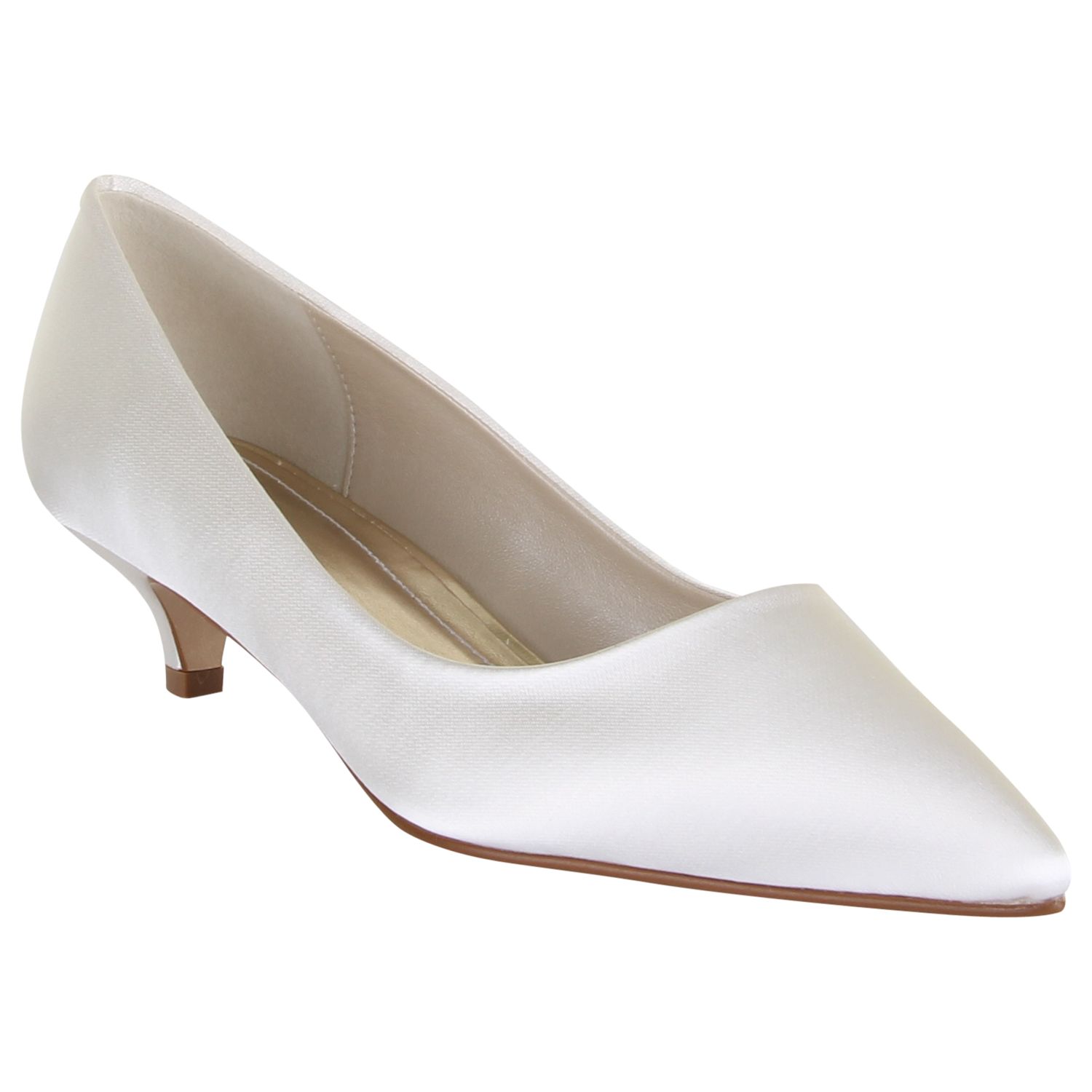 ... Rainbow Club April Satin Court Shoes, Ivory Online at johnlewis