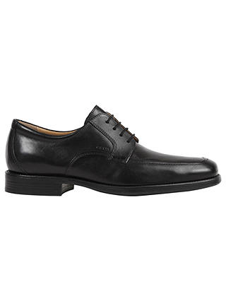 Geox Federico Apron Toe Derby Shoes, Black