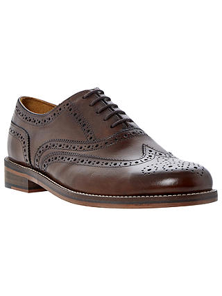 Bertie Braxton Leather Brogue Oxford Shoes, Brown