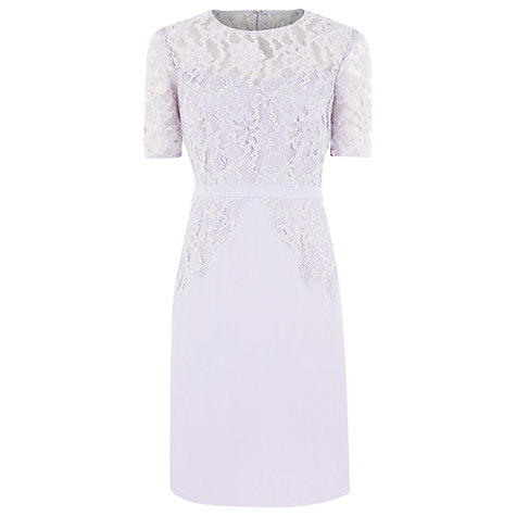 Buy Kaliko Lace Overlay Dress, Purple Online at johnlewis
