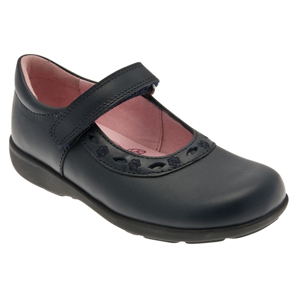 Start-Rite Scissor Leather Mary Jane School Shoes, Black