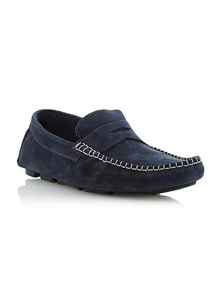 Dune Bumper Suede Driving Penny Loafers