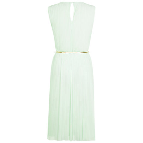 Buy Miss Selfridge Plisse Midi Dress, Mint Green Online at johnlewis ...