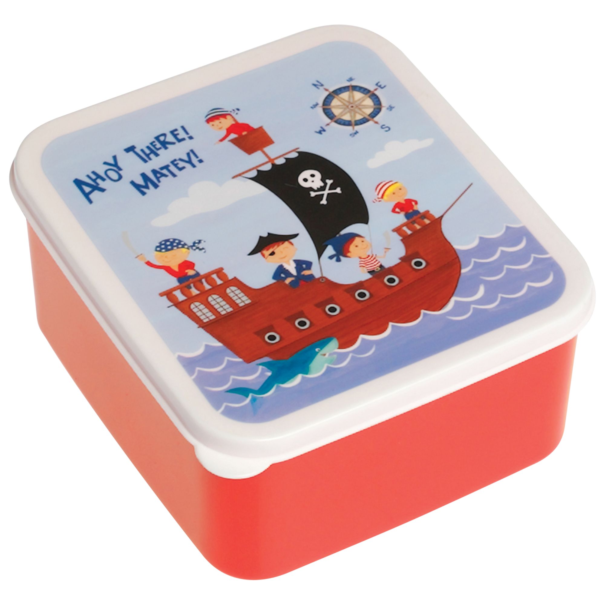 Rex Pirate Lunch Box, Red