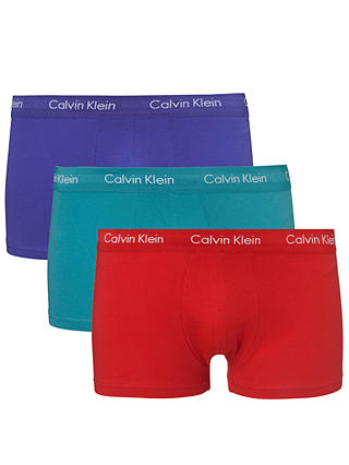 Calvin Klein Underwear Low Rise Trunks, Pack of 3