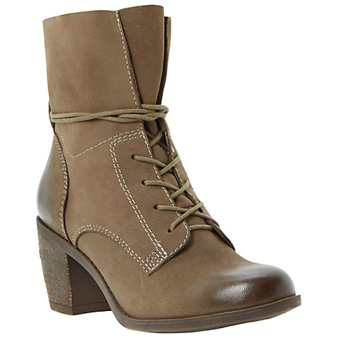 Buy Steve Madden Gretchun Leather Mid Block Heel Calf Boots Online at ...