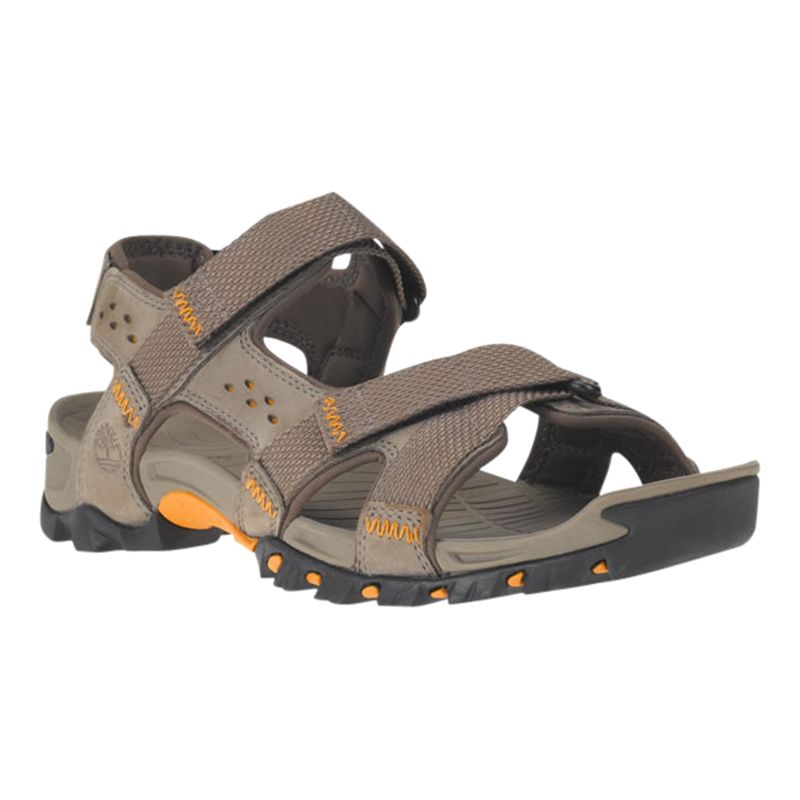 Buy Timberland Eldridge Outdoor Leather Sandals, Pewter Online at ...