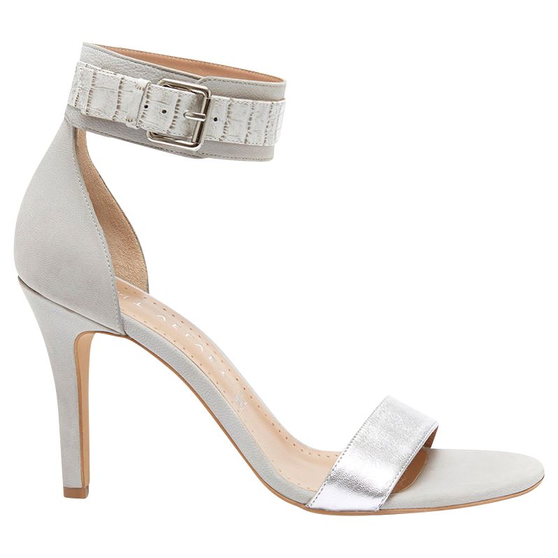 Buy Mint Velvet Sofia Leather High Heel Sandals, Grey Online at ...
