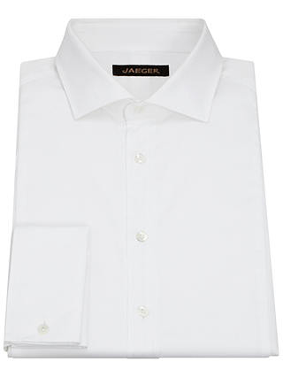 Jaeger Formal Bib Long Sleeve Shirt, White