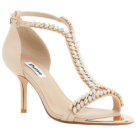 Buy Dune Melodee Embellished Leather Sandals Online at johnlewis