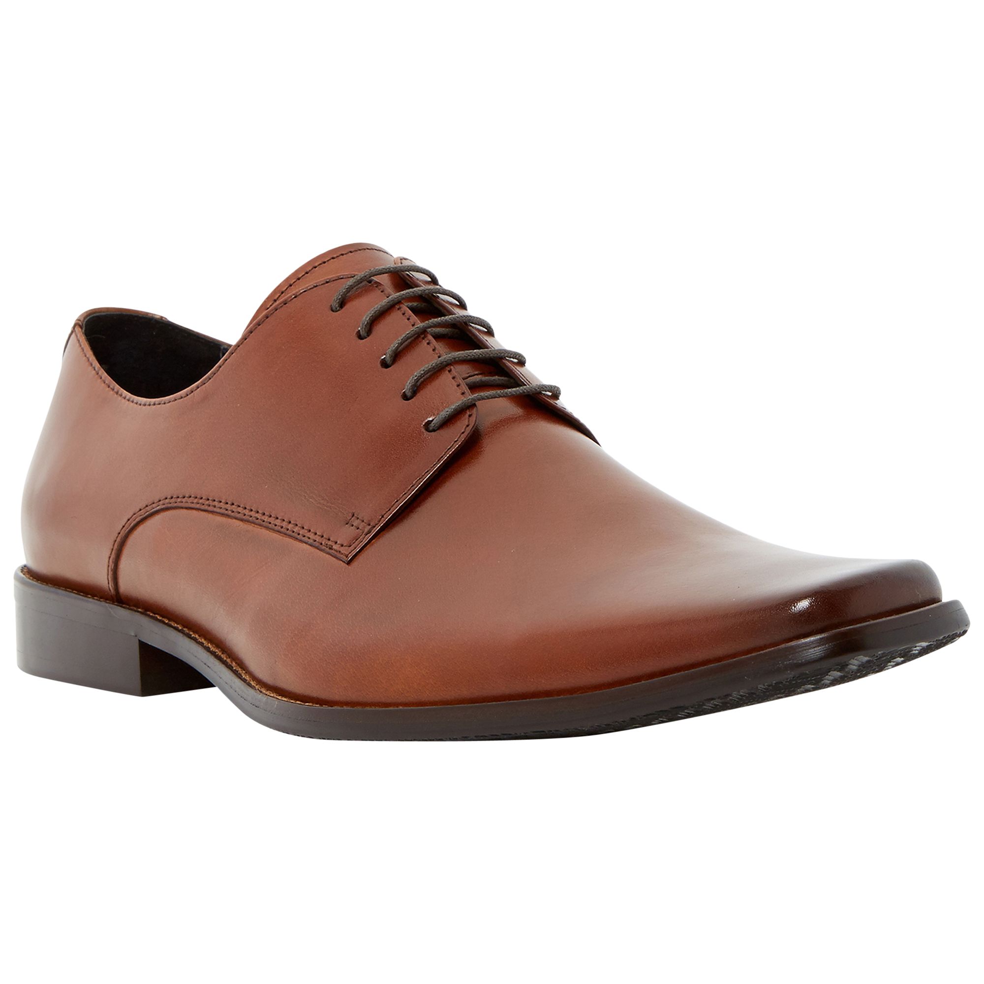 Dune Alphabet Square Toe Leather Derby Shoes