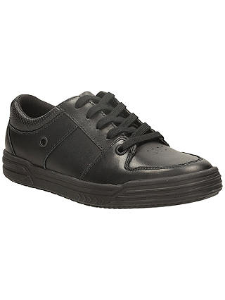 Clarks Chad Rail Lace Up Leather Shoes, Black