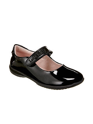 Lelli Kelly Kids' Classic Mary Jane Riptape School Shoes, Black Patent