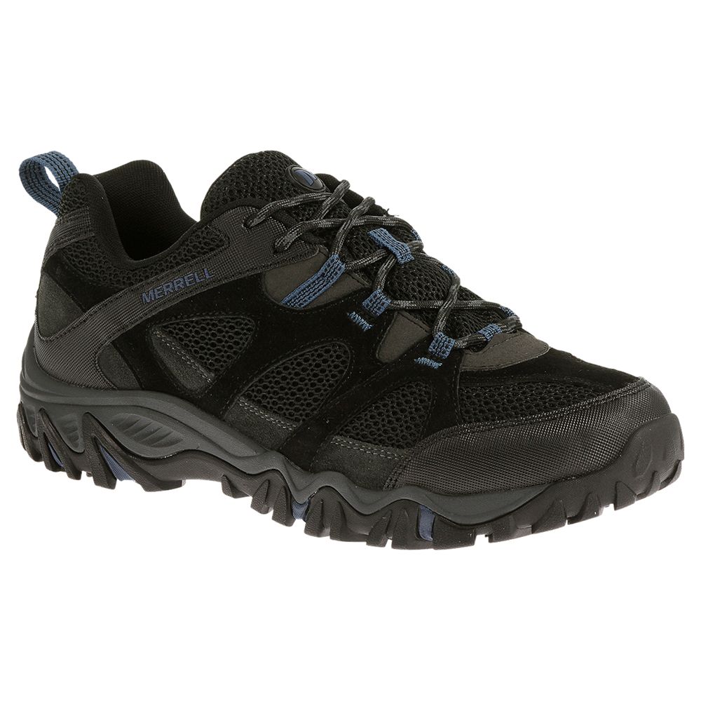 Buy Merrell Rockbit Walking Shoes, BlackTahoe Blue | John Lewis