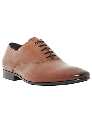 Dune Roadrunner Leather Oxford Shoes, Tan