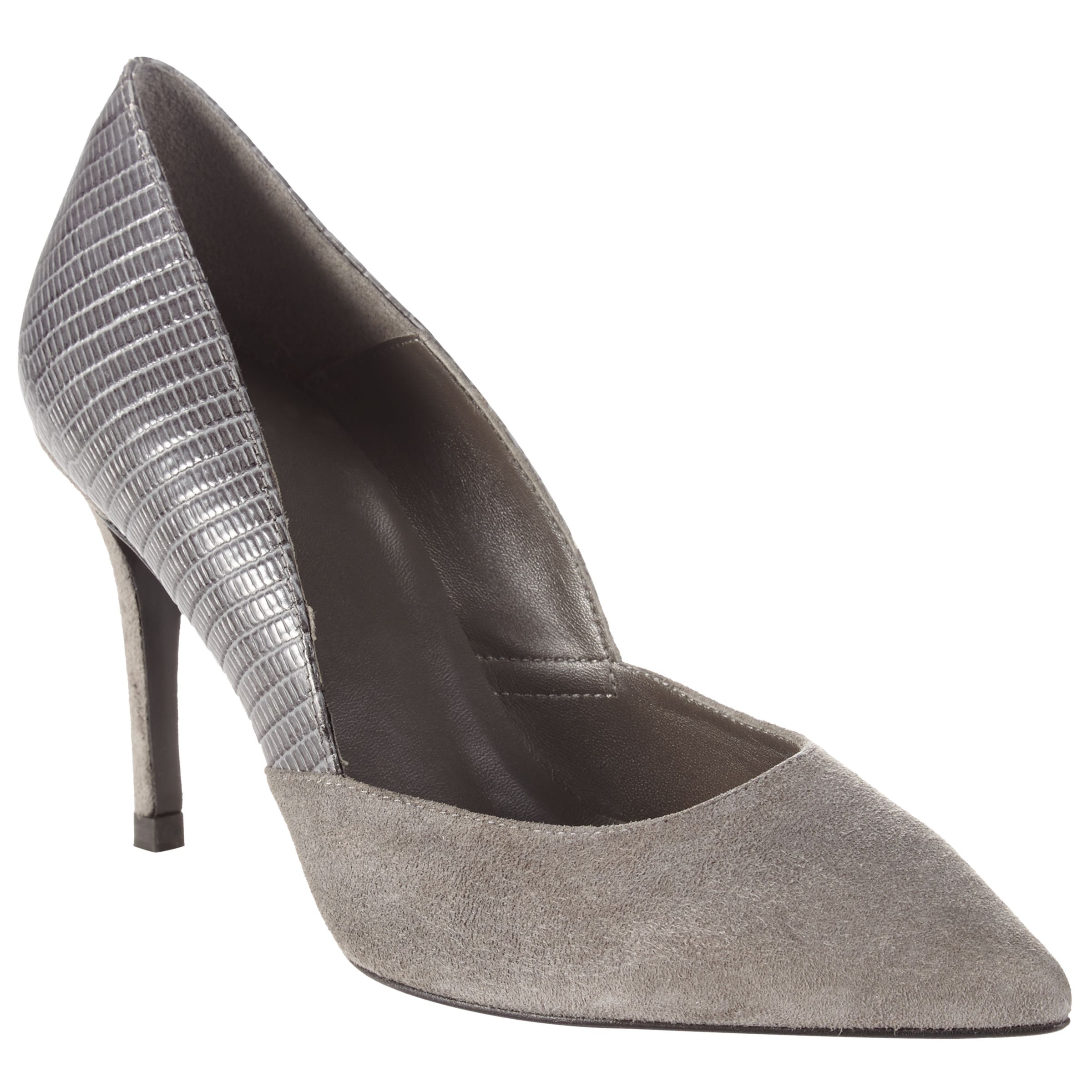 Buy Kin by John Lewis Alba Leather Pointed Court Shoes Online at ...