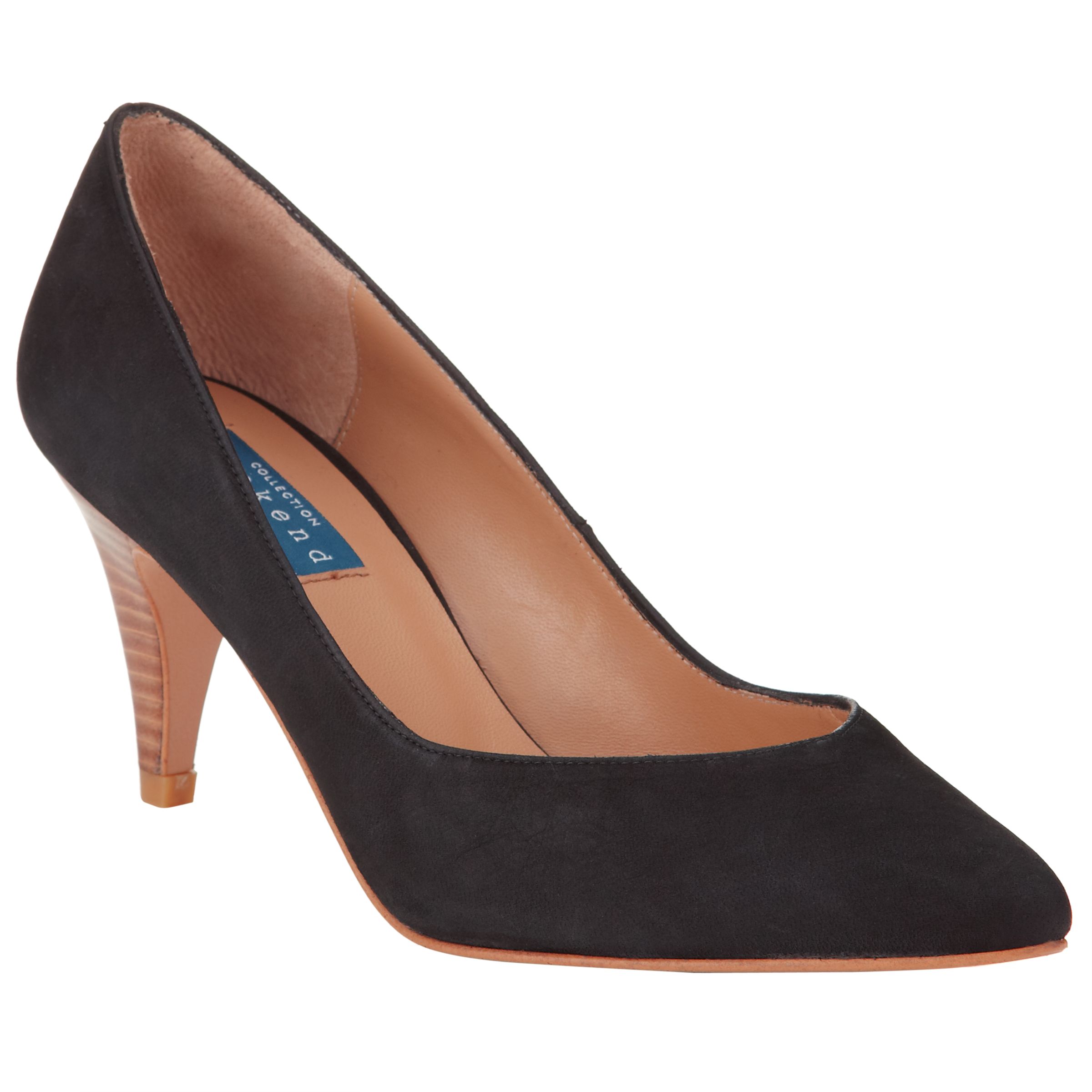 Buy Collection WEEKEND by John Lewis Annecy Nubuck Court Shoes, Black ...