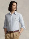 Polo Ralph Lauren Custom Fit Oxford Shirt, Striped Blue/White