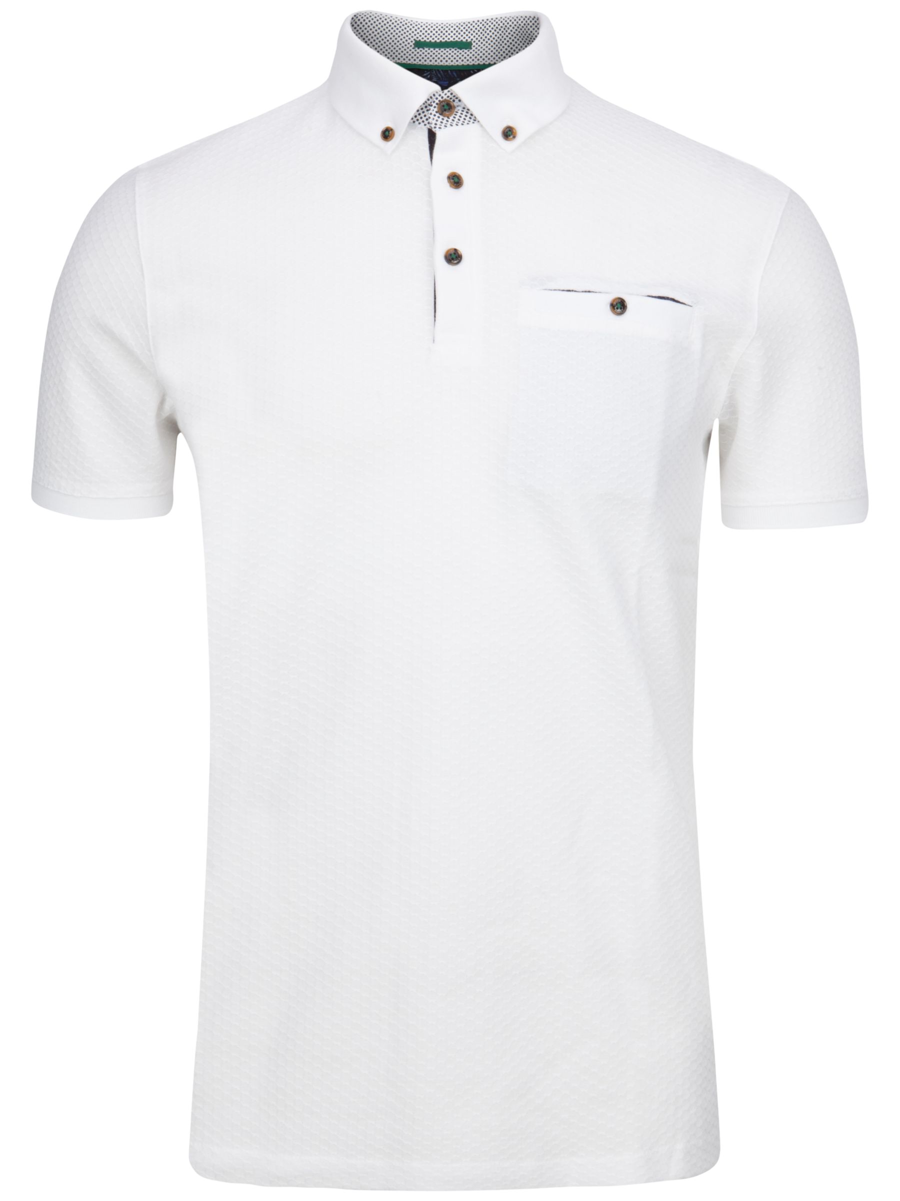 Ted Baker Tipytoe Short Sleeve Polo Shirt, White