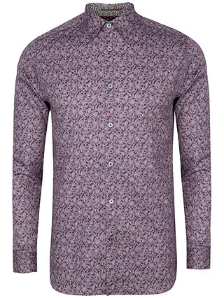 Ted Baker Florall Floral Print Long Sleeve Shirt