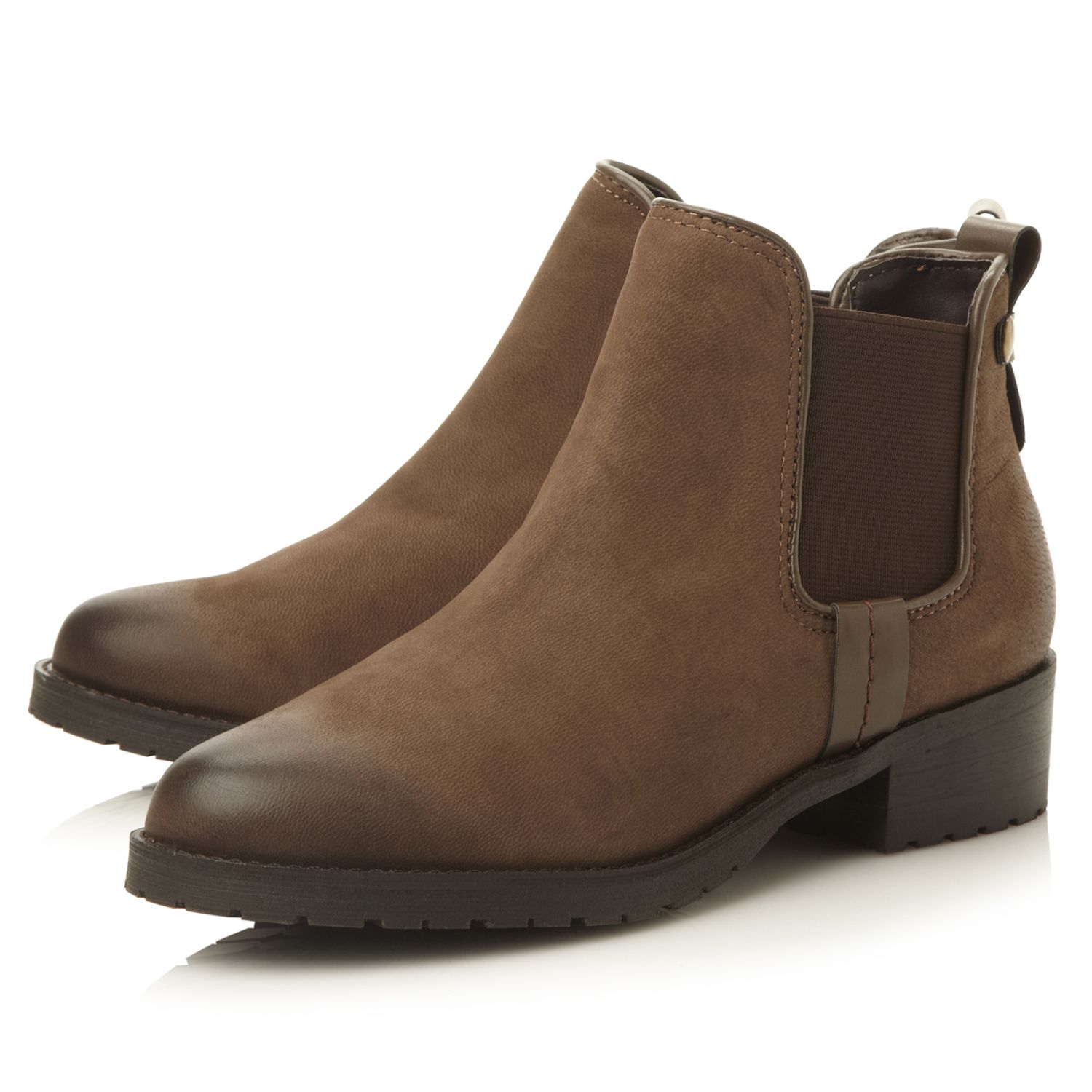 Buy Steve Madden Graaham Pull On Chelsea Boot, Brown Nubuck Online at ...