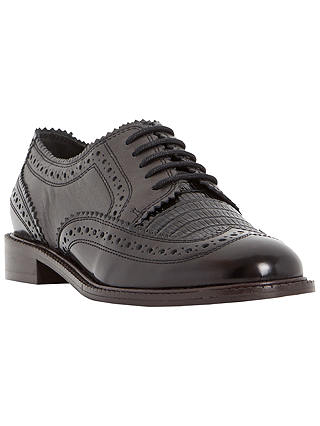 Dune Flint Lace Up Leather Brogues