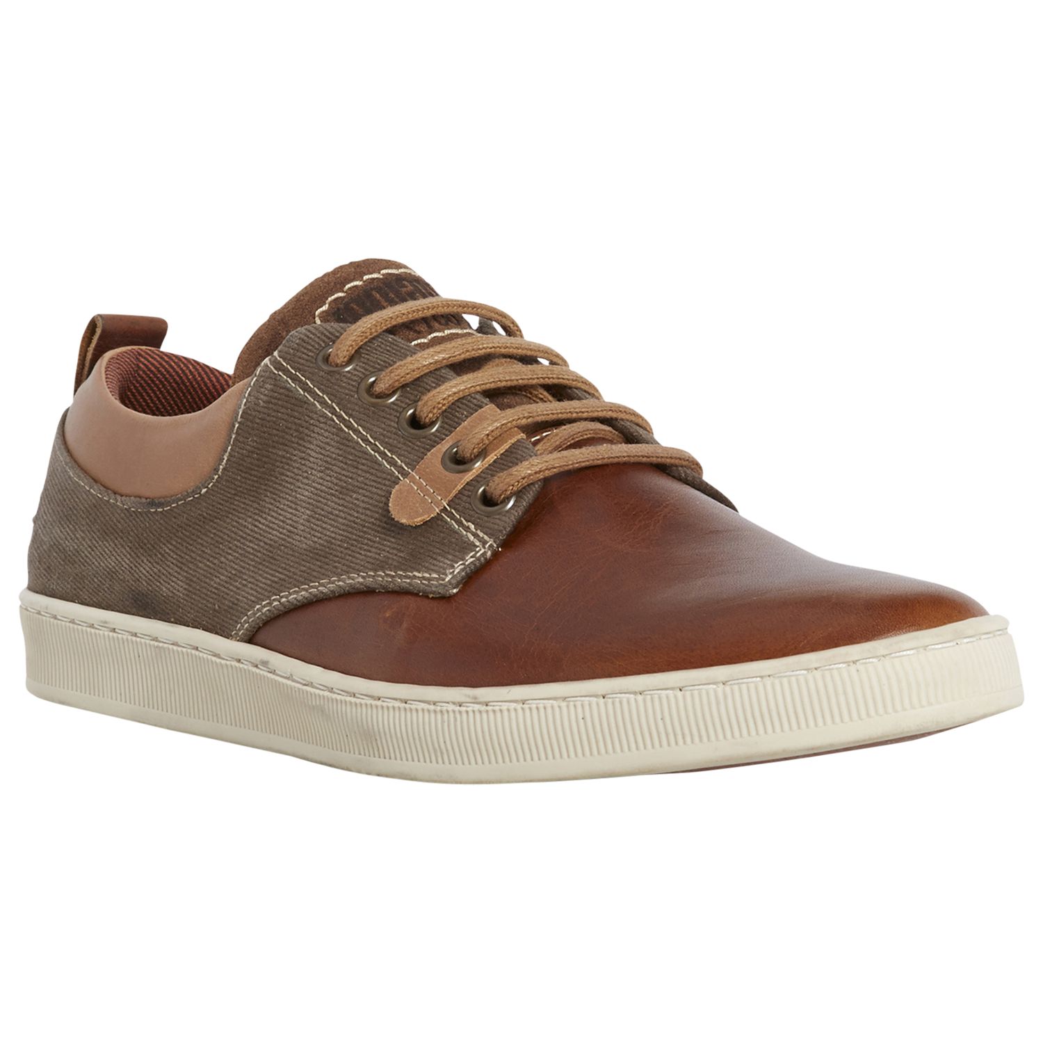 Dune Tinie Lace Up Trainers, Tan