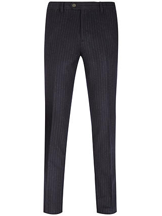Ted Baker Imltro Chalk Stripe Wool Suit Trousers, Navy