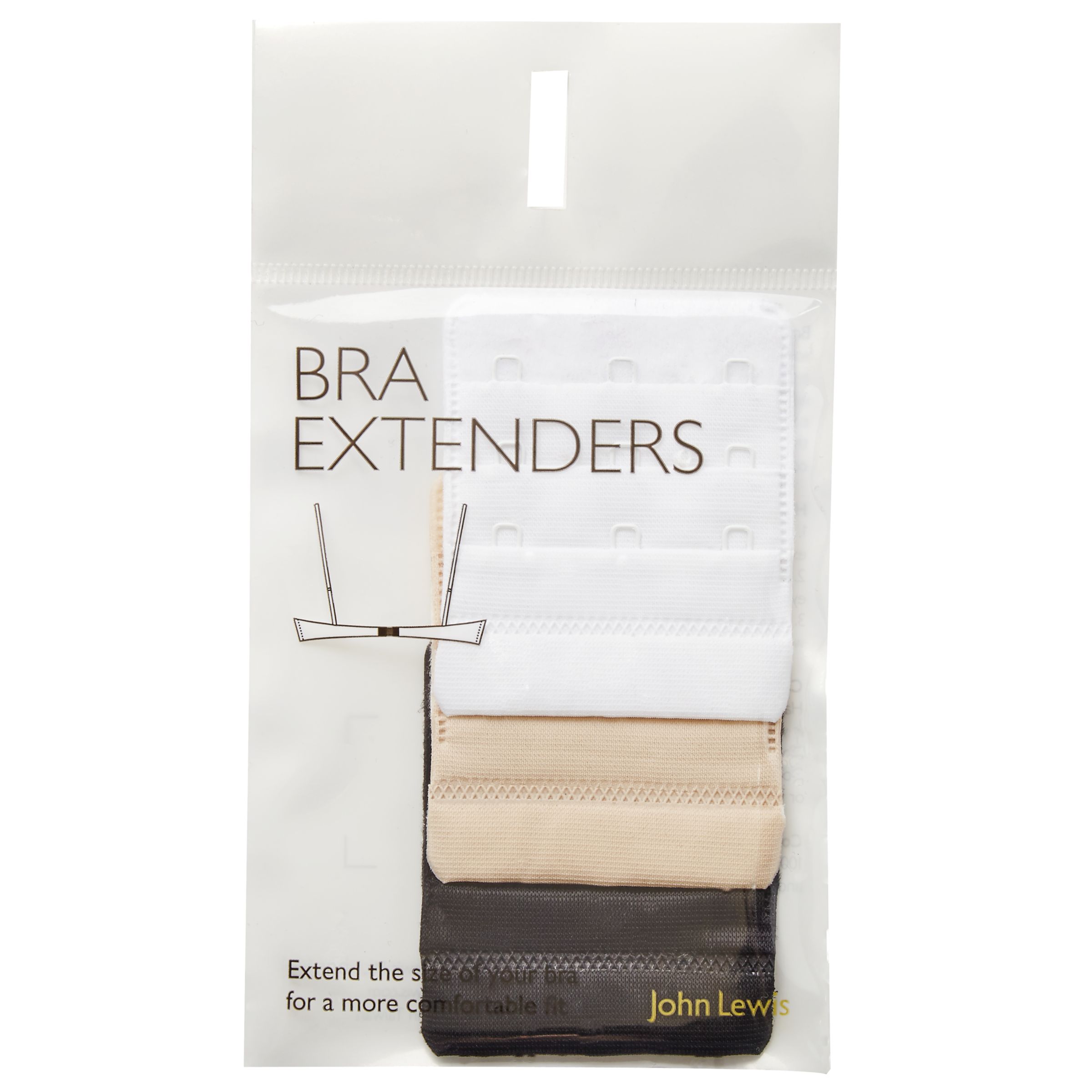 Jolly Jumper Bra Extender - 3 Pack, One Beige, One Black and One