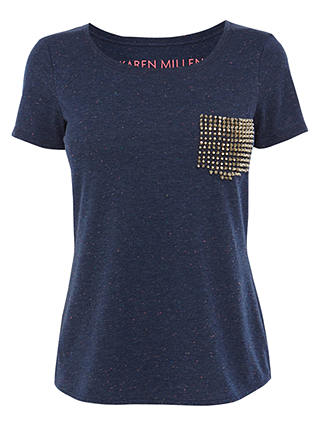 Karen Millen Stud Pocket T-Shirt