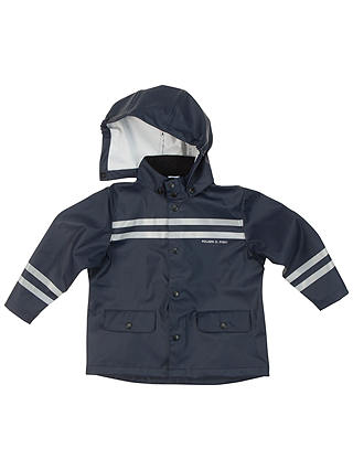 Polarn O. Pyret Children's Plain Raincoat, Blue