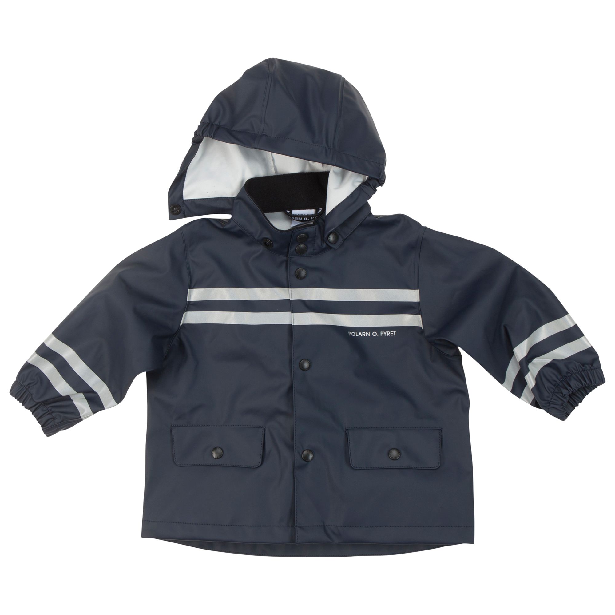 Polarn O. Pyret Baby Plain Raincoat, Blue