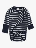 Polarn O. Pyret Baby GOTS Organic Cotton Stripe Wraparound Bodysuit