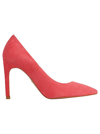 Whistles Cornel High Heeled Stiletto Court Shoes, Pink Suede