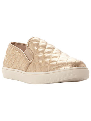 Steve Madden Ecentricq Slip On Trainers, Gold
