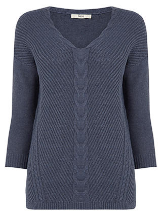 Oasis Cotton Cable Knit Jumper