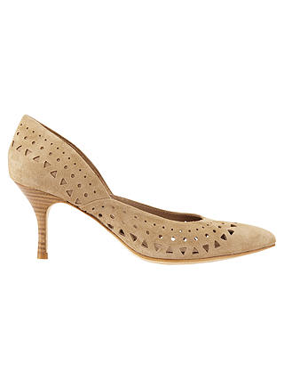 Jigsaw Amber Perforated Court Shoes