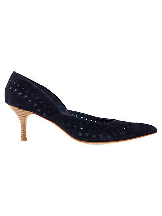 Jigsaw Amber Perforated Court Shoes