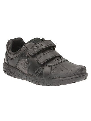Clarks Children's Bronto Step School Shoes, Black