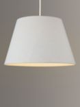 John Lewis Chrissie Tapered Lampshade, Light Grey