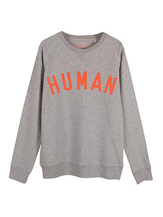 Selfish Mother Human Crew Neck Sweatshirt, Grey/Red