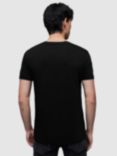 AllSaints Tonic Crew Neck T-Shirt, Jet Black