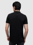 AllSaints Reform Short Sleeve Slim Polo Shirt, Black