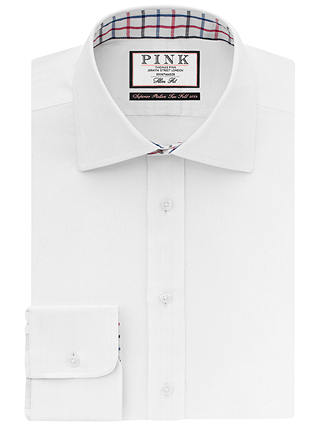 Thomas Pink Meyers Slim Fit Plain Shirt, White