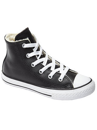 Converse Children's Chuck Taylor All Star Faux Fur Lined Trainers, Black
