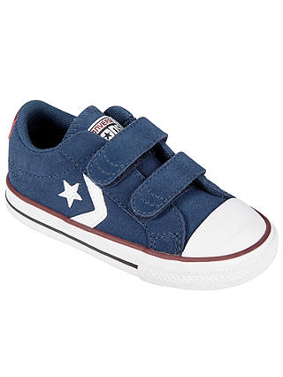 Converse Children's Star Player 2V Shoes, Navy/White
