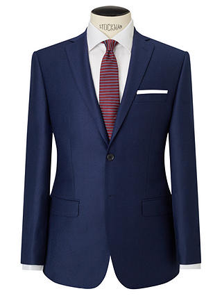 Daniel Hechter Flannel Tailored Suit Jacket, Blue