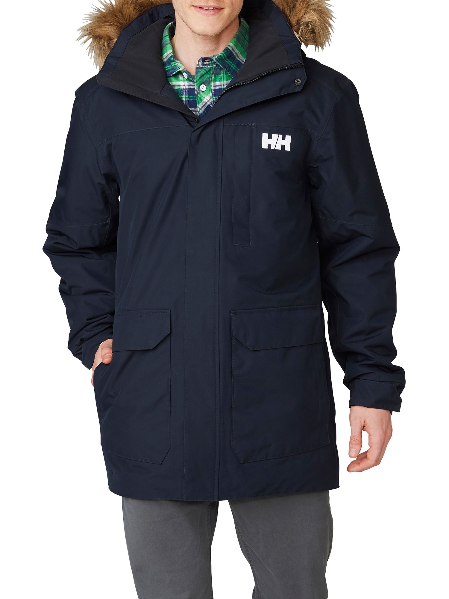 Helly Hansen Dubliner Waterproof Insulated Men's Parka Jacket, Navy