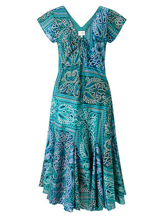 East Lila Bandhini Dress, Blue